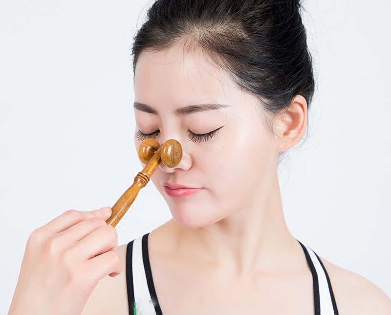 Cây lăn massage mặt bằng gỗ