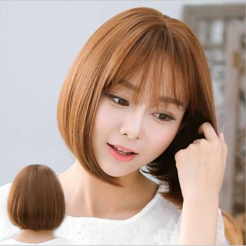 [TẶNG KÈM LƯỚI] Tóc giả nữ Hàn Quốc cao cấp có da đầu -TG5360 ( MÀU NÂU SÁNG NHƯ HÌNH ) nhập khẩu