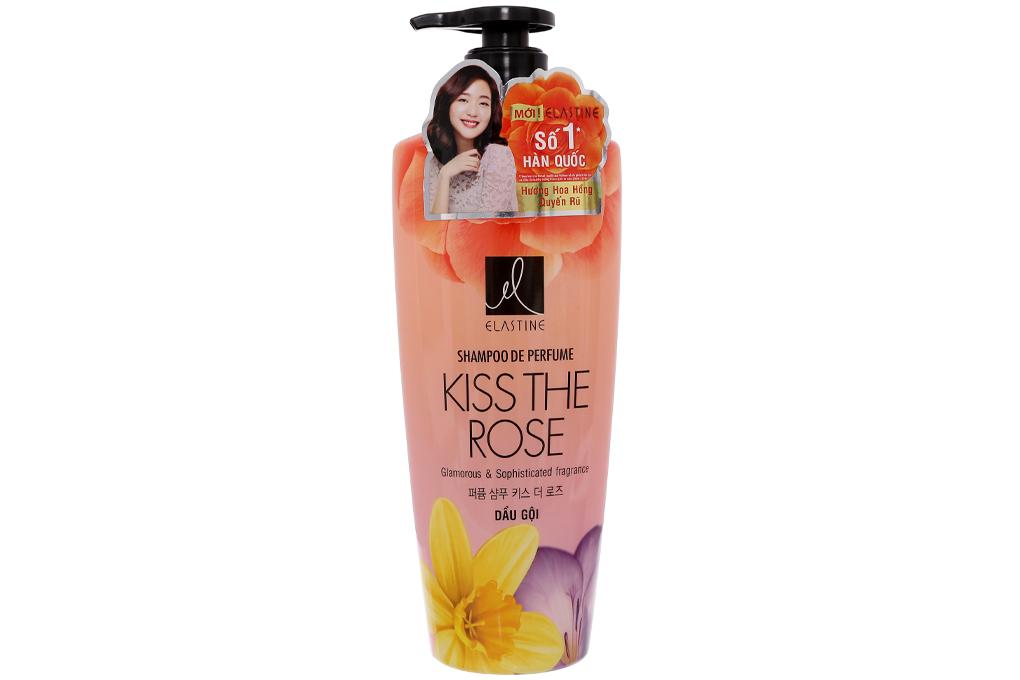 Dầu gội dưỡng tóc hương nước hoa double rich elastine kiss the rose 600ml