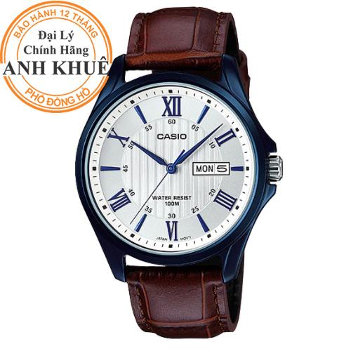 Đồng hồ nam dây da casio anh khuê mtp-1384bul-5avdf