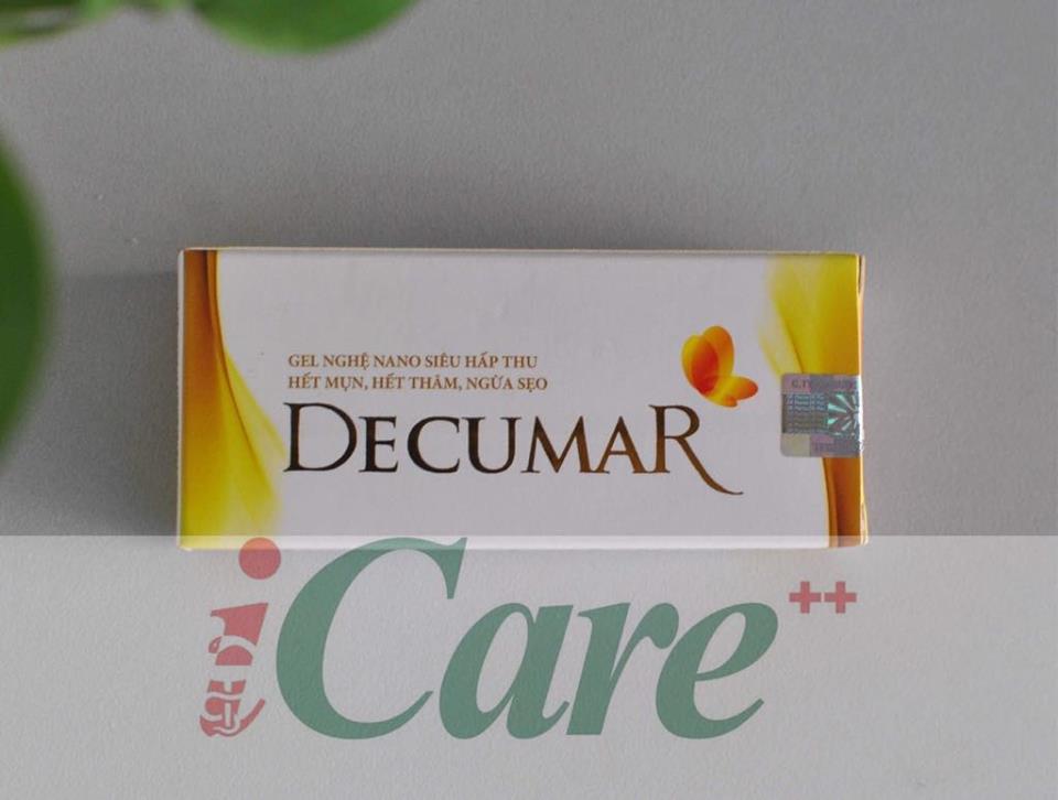 Decumar gel sản phẩm tr-ị mụn, sẹo nano nghệ