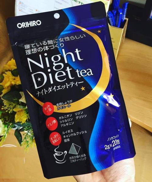 Trà Giảm Cân Ban đêm Night Diet Tea Nhật bản(20 goi) nhập khẩu
