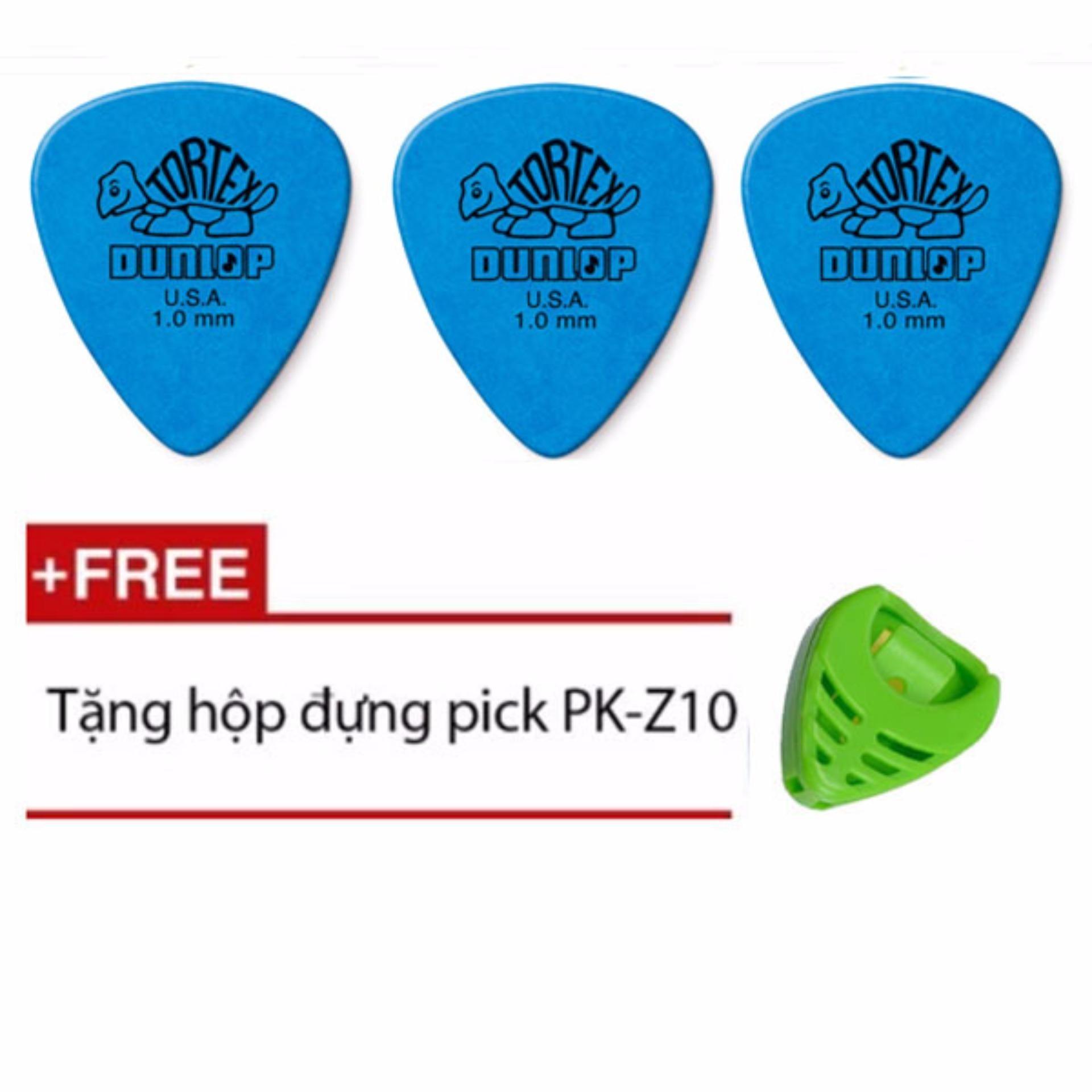 Combo 3 pick gảy Dunlop tặng hộp đựng pick