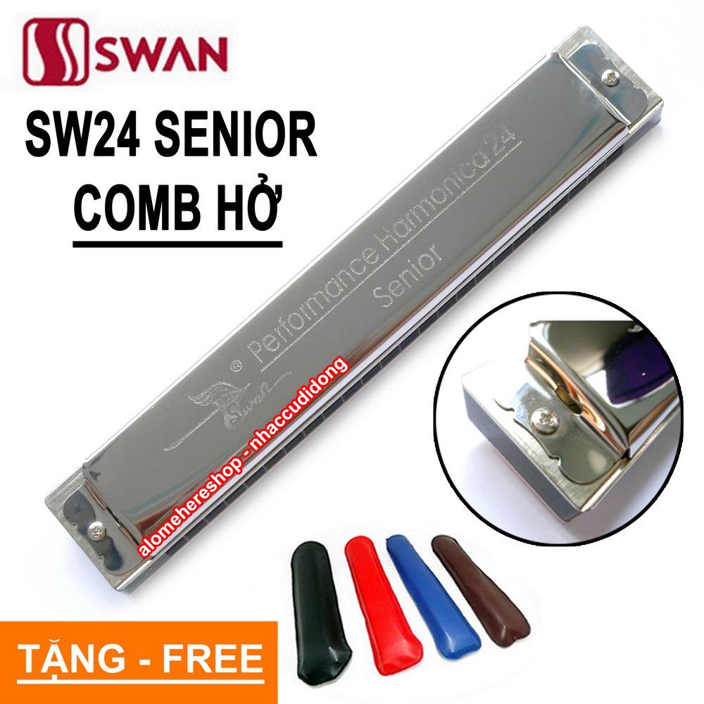 Kèn harmonica Tremolo Swan Senior key C (Bạc)