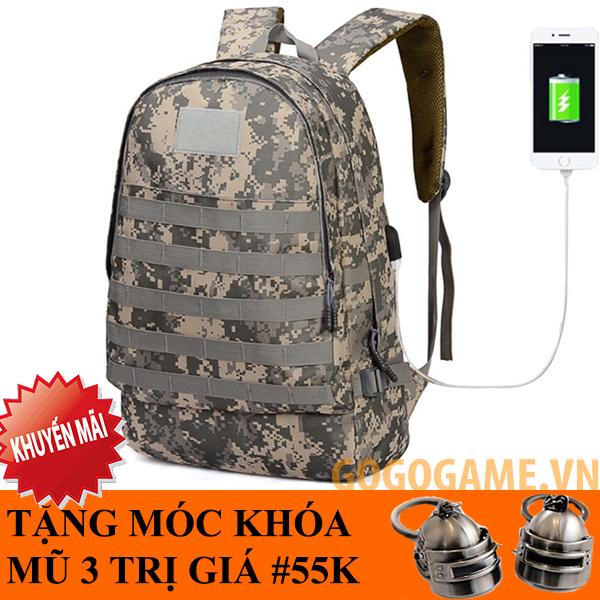 Balo 3 pubg - tặng móc khóa mũ level 3 pubg