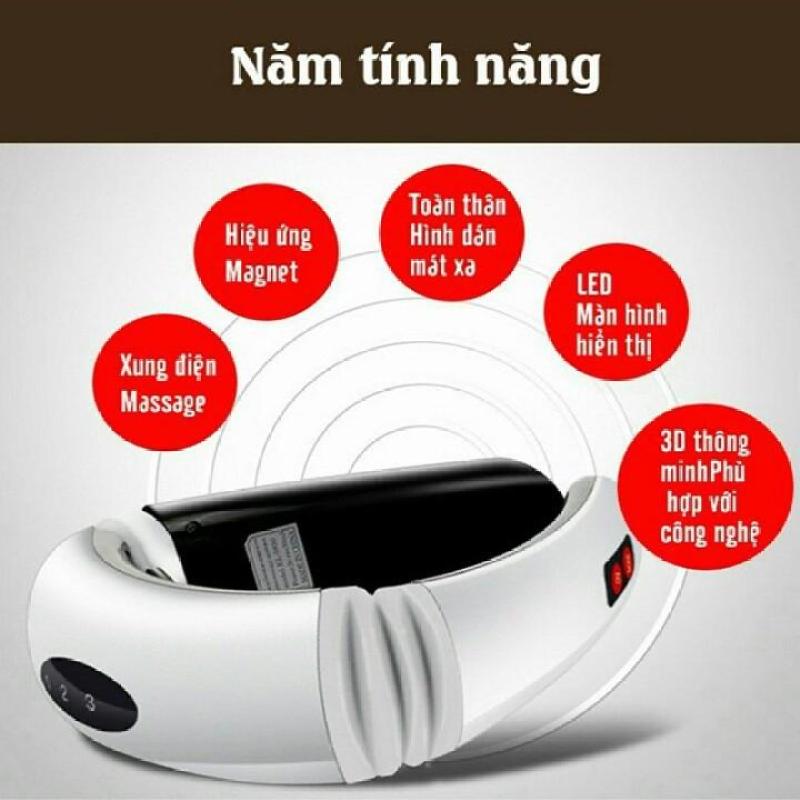 (MớI) Máy Massage Cổ 3D Thông Minh- May Massage, Massge Chữ C, Sử Dụng 6 Kiểu Rung Khác Nhau, máy massge cổ gáy, máy mátxa cổ gáy