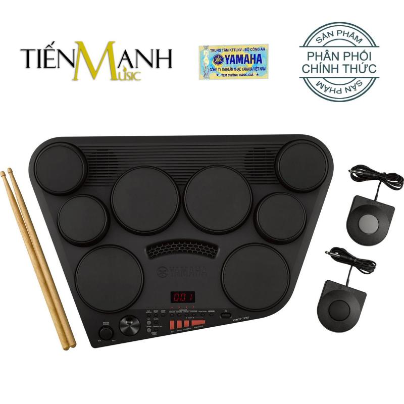 Bộ Trống điện tử Yamaha DD-75 - Hãng phân phối chính thức (Electronic Portable Digital Drum DD75 - Có tem chống hàng giả Bộ CA - Kèm Nguồn, Dùi Trống, Pedal)