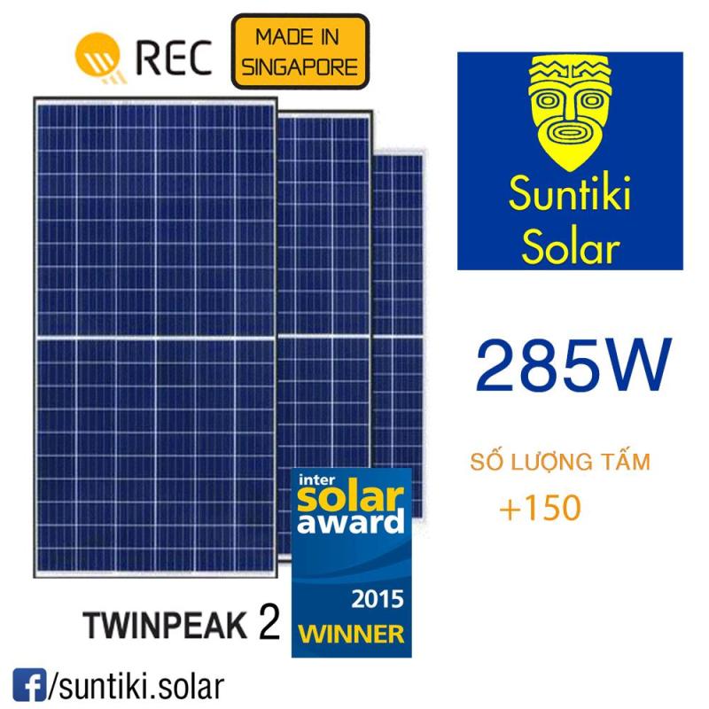 Bảng giá Pin năng lượng mặt trời REC (Solar Panels) 285W (trên 150 tấm)