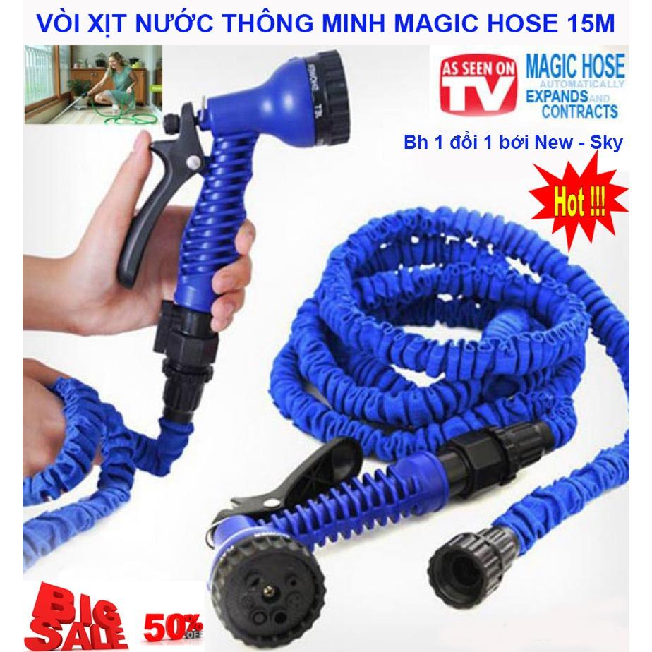 [HCM]Vòi Tưới Rau Vòi Xịt Nước Giãn Nở Thông Minh Cao Cấp Dài 15M Dây Bơm Nước Co Giãn Tưới Cây Rửa Xe Xịt Rửa Sân Vườn Đa Năng - Bh Uy Tín 1 Đổi 1 Bởi New - Sky Mẫu 437