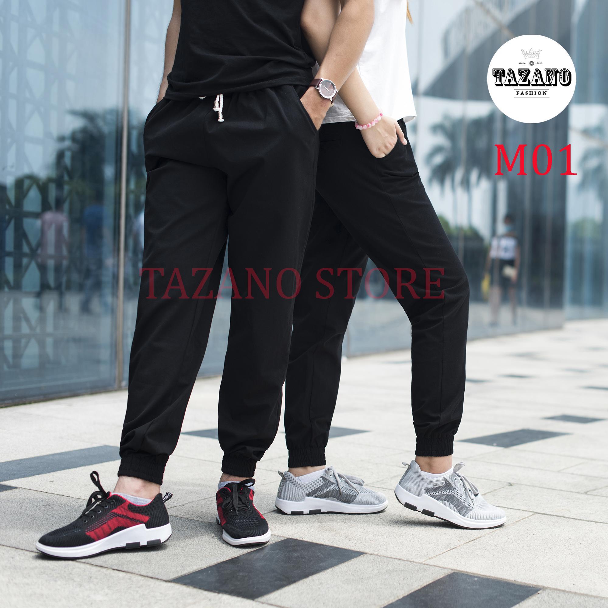 Quần Jogger Kaki Nam/Nữ Co Giãn Phong Cách Hàng Xuất Khẩu (Màu Đen)
