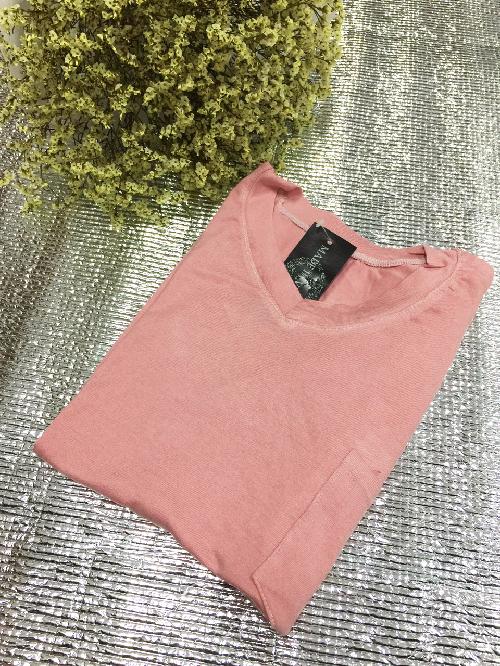 Áo phông trơn cổ tim túi ngực nhiều màu nữ - APTG3 tại shoptienich92 sti1550