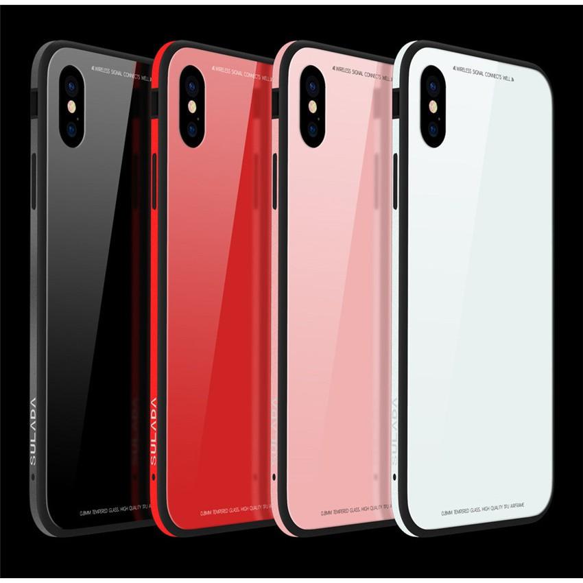 Ốp lưng gương iphone cường lực sulada chính hãng ip6/6 plus; 7/7plus; 8/8plus, iphone x