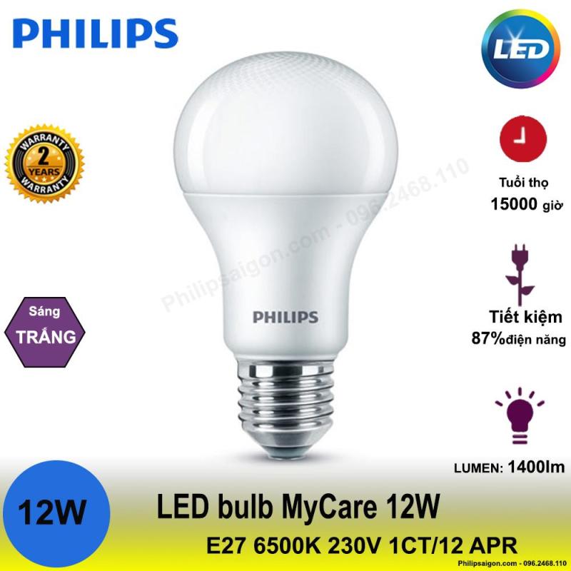 Bóng đèn Philips LEDBulb 12W E27 6500K/3000K 230V A60 1CT/12 APR