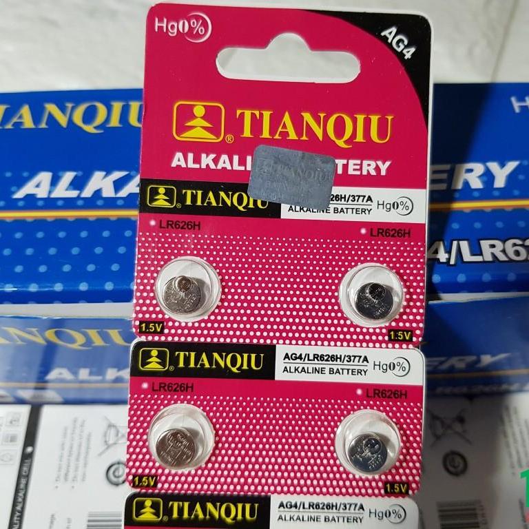 Vỉ 10 viên pin cúc áo alkaline ag4 – lr626h – 377a