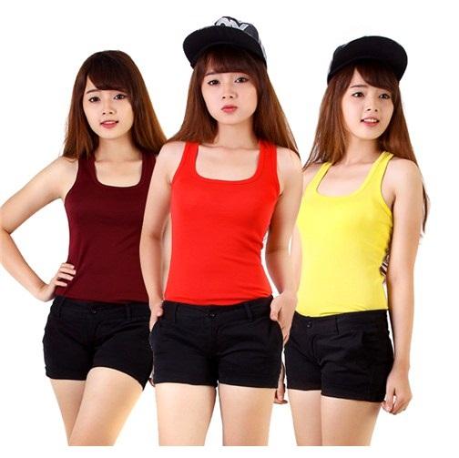 Combo 5 áo thun cotton sát nách co giãn dáng ôm