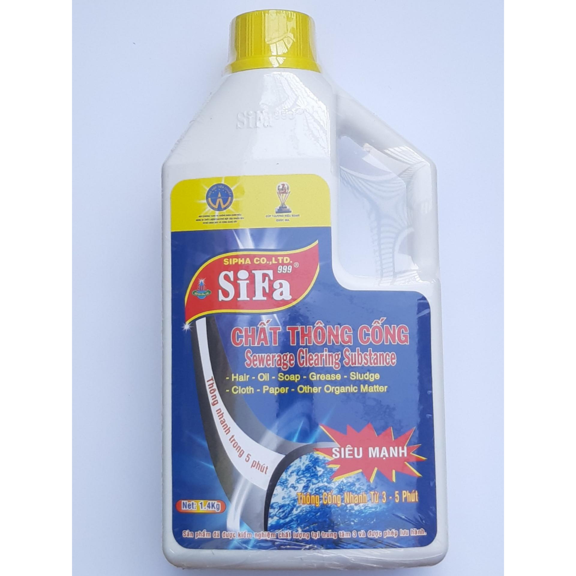 Chất thông tắc cống chống hôi Siêu mạnh 5 phút 1400g, 1600g, 700g  Sifa