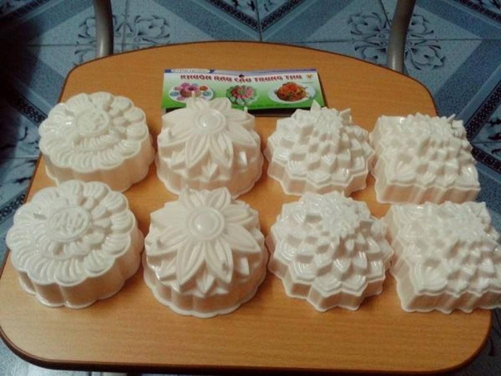 Set 6 khuôn rau câu trung thu