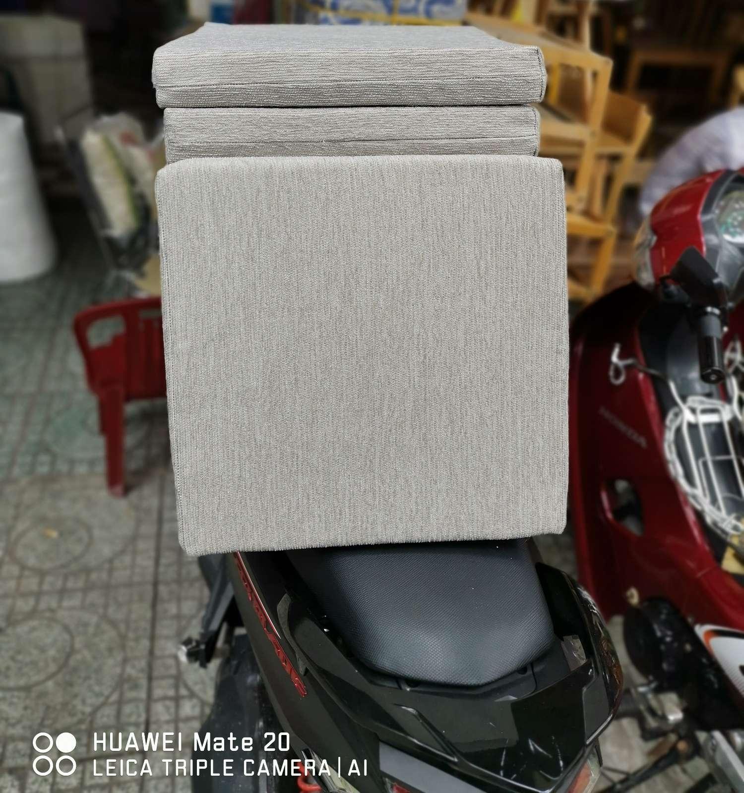 Nệm ngồi NoithatKTP dày 5cm vải bố Grey