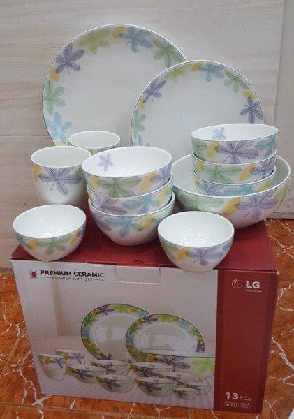 Bộ bát hoa văn 13 món cao cấp Dong hwa