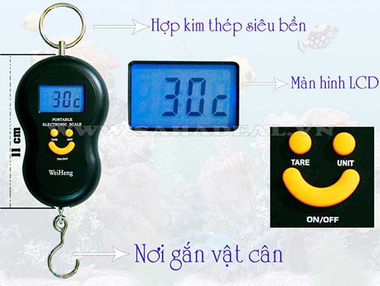 Sahadeal - Cân Điện Tử Cầm Tay 40 Kg