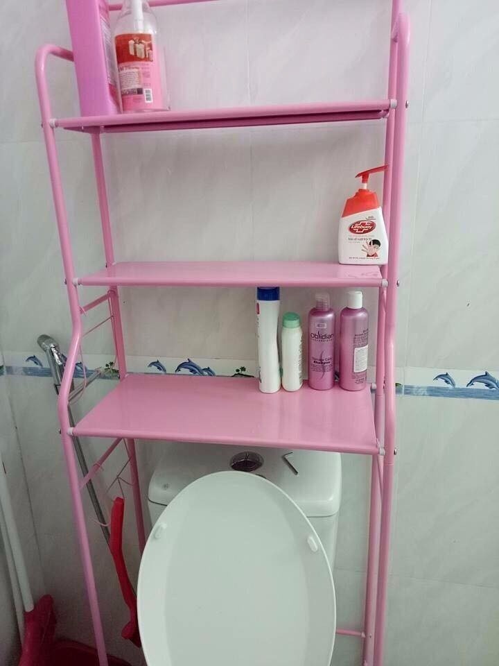 Kệ để đồ nhà tắm lắp trên toilet 3