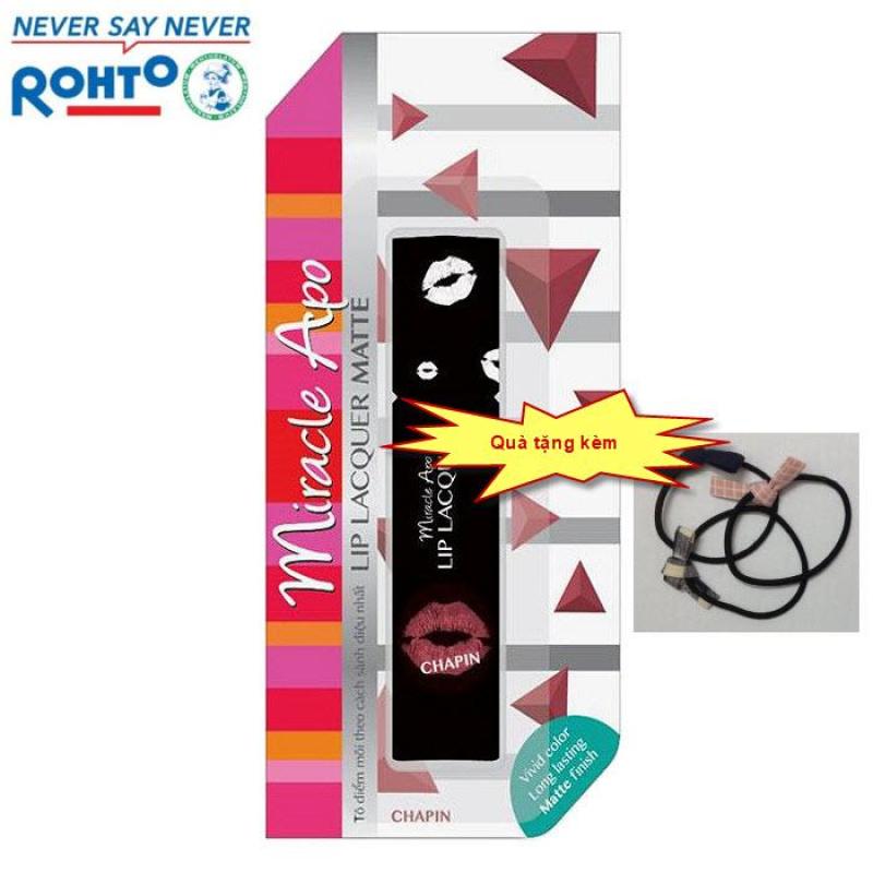 Son Kem Lì MiracleApo Lip Lacquer Matte - Hồng đất