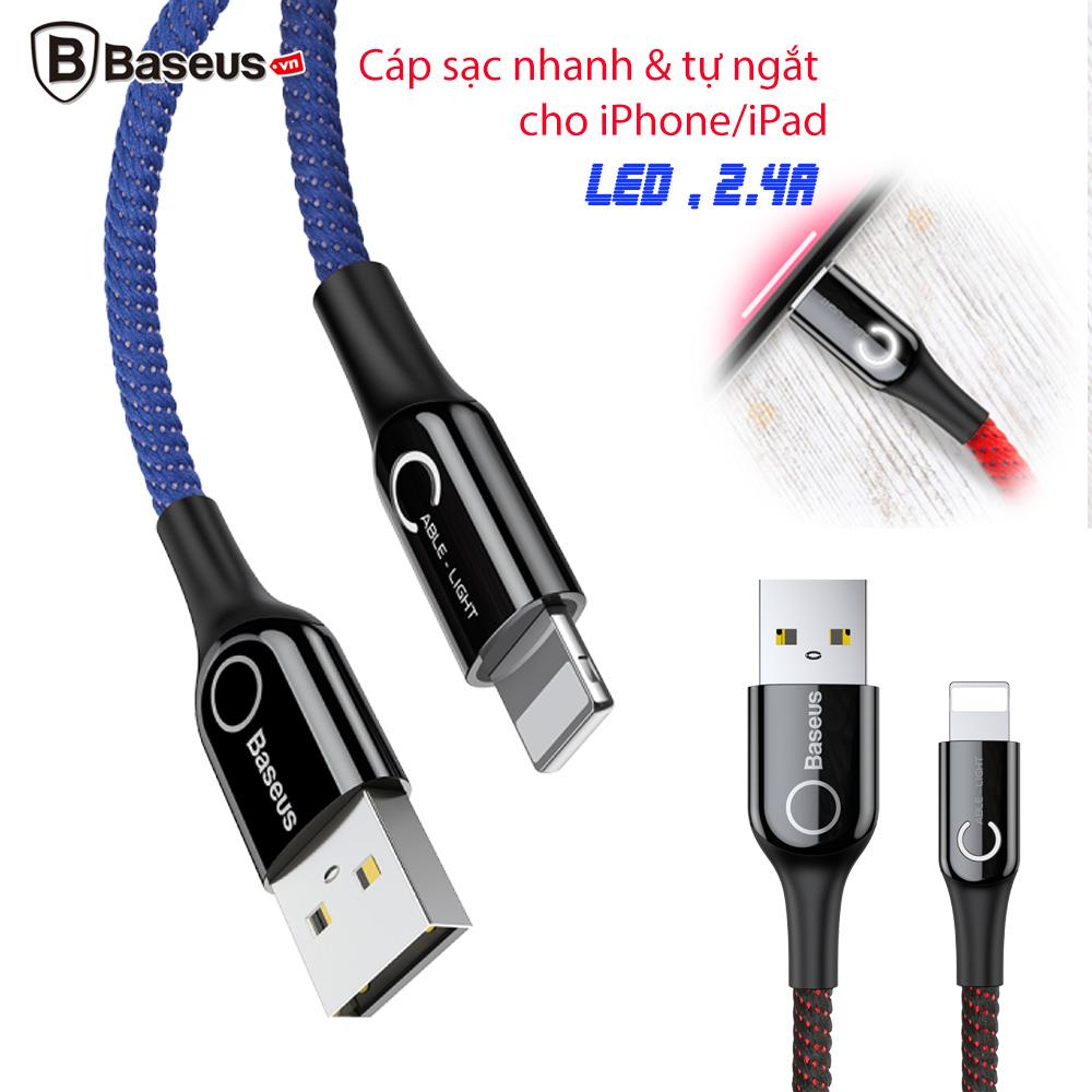 Cáp sạc tự ngắt baseus cho iphone 6s plus, iphone 6 plus - dài 1m