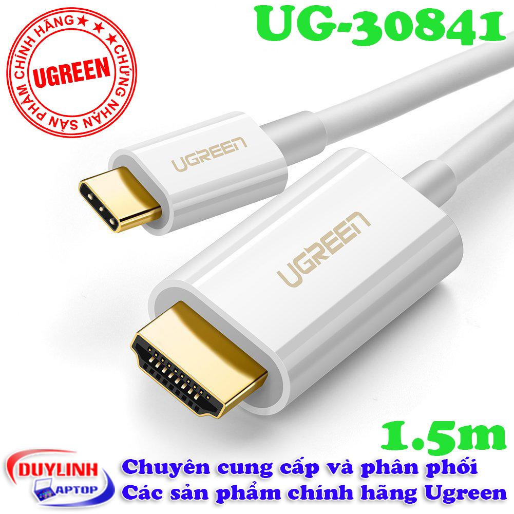 Cáp kết nối usb type c to hdmi dài 1,5m ugreen 30841 hỗ trợ 3d, 4k