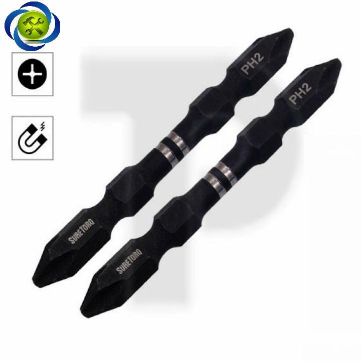 Đầu bắn vít suretorq 0673-0302ts 2 đầu bake ph2x65mm