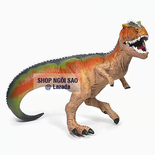 Khủng long khổng lồ phương nam - giganotosaurus - đẹp cỡ lớn 23cm - nâu cam