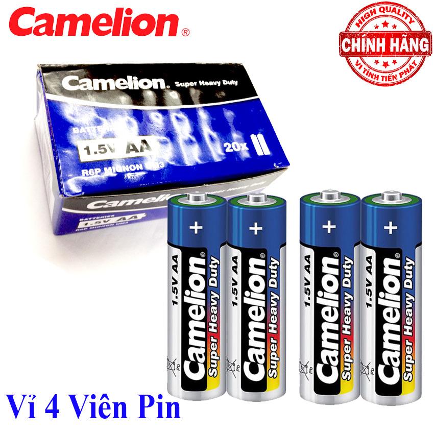 Bộ vỉ 4 viên Pin Tiểu AA (2A) Camelion Super Heavy Duty Battery 1.5V