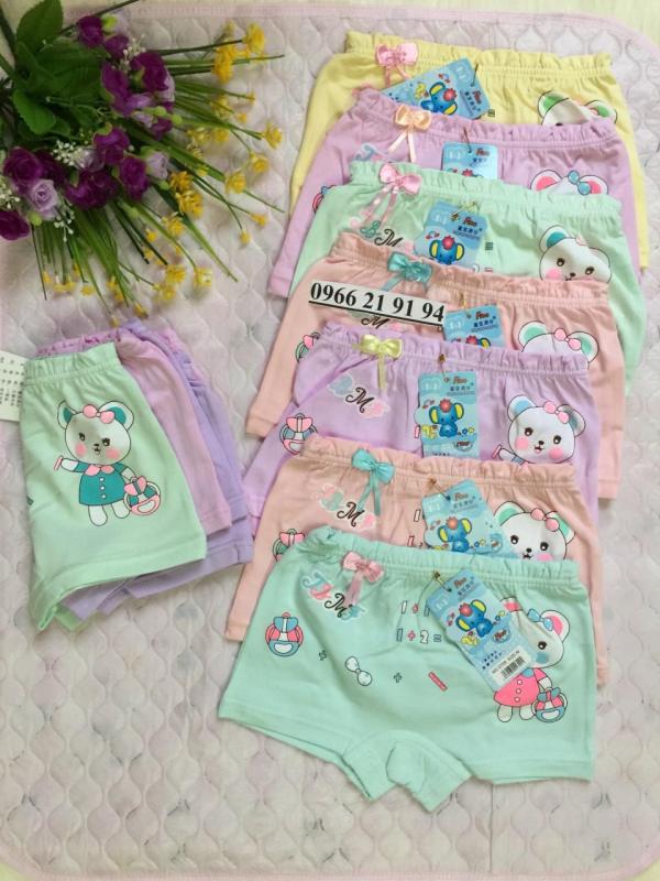 Nơi bán 04 Quần Lót đùi gấu bé gái cao cấp 2-10T hàng Quảng Châu