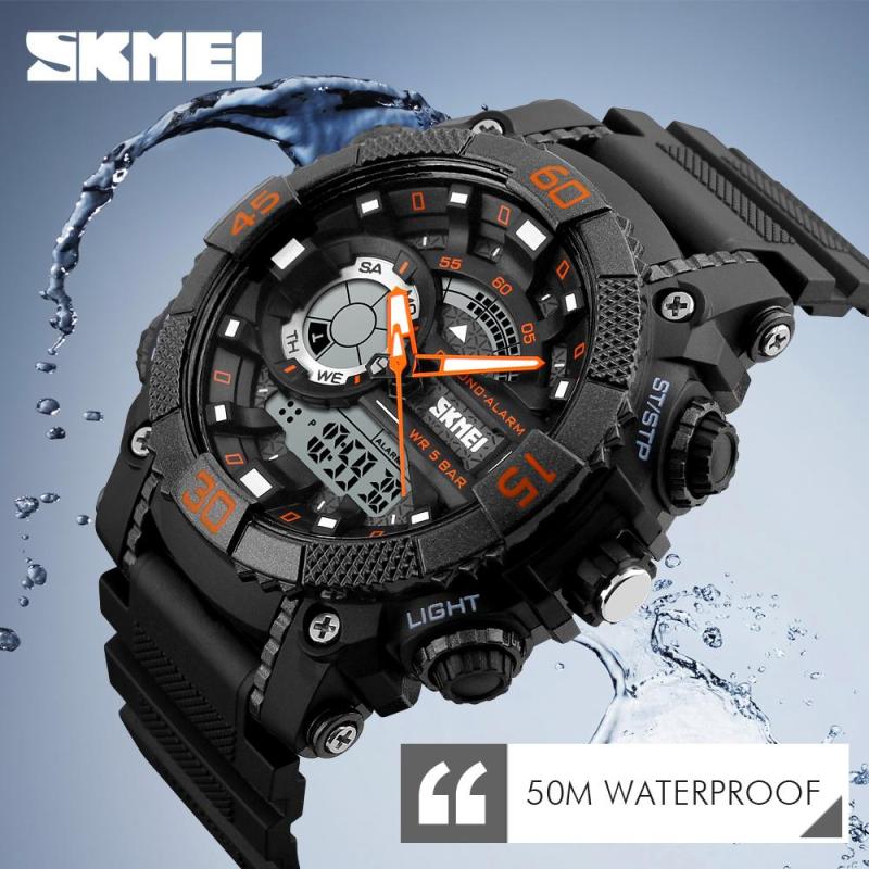 (Cập nhật 2019)Đồng hồ thể thao nam chống nước Skmei K03 dây nhựa siêu bền
