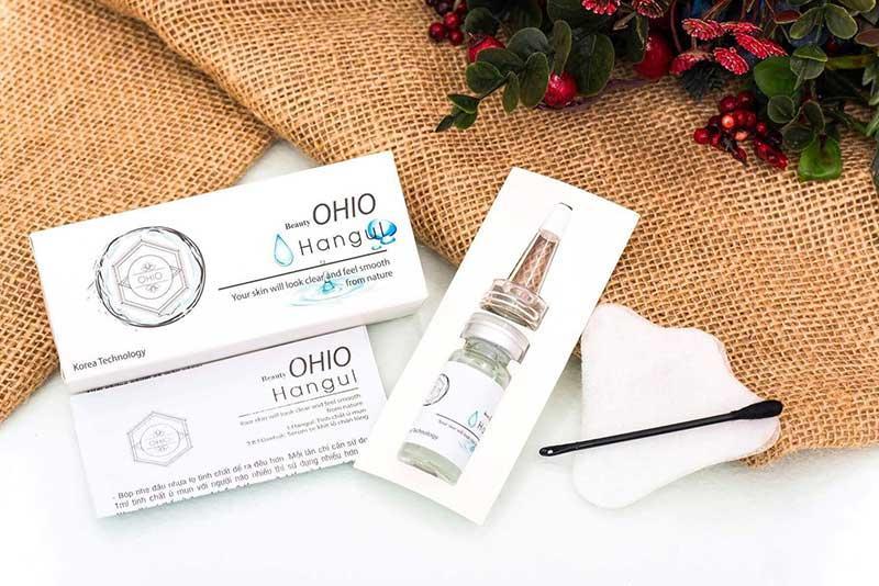serum ủ mụn làm trắng da - ngừa lão hóa OHIO NEW DAY Đánh Bay Mụn Đầu Đen, Mụn Cám (tặng kèm bộ nhíp cây nặn mụn)