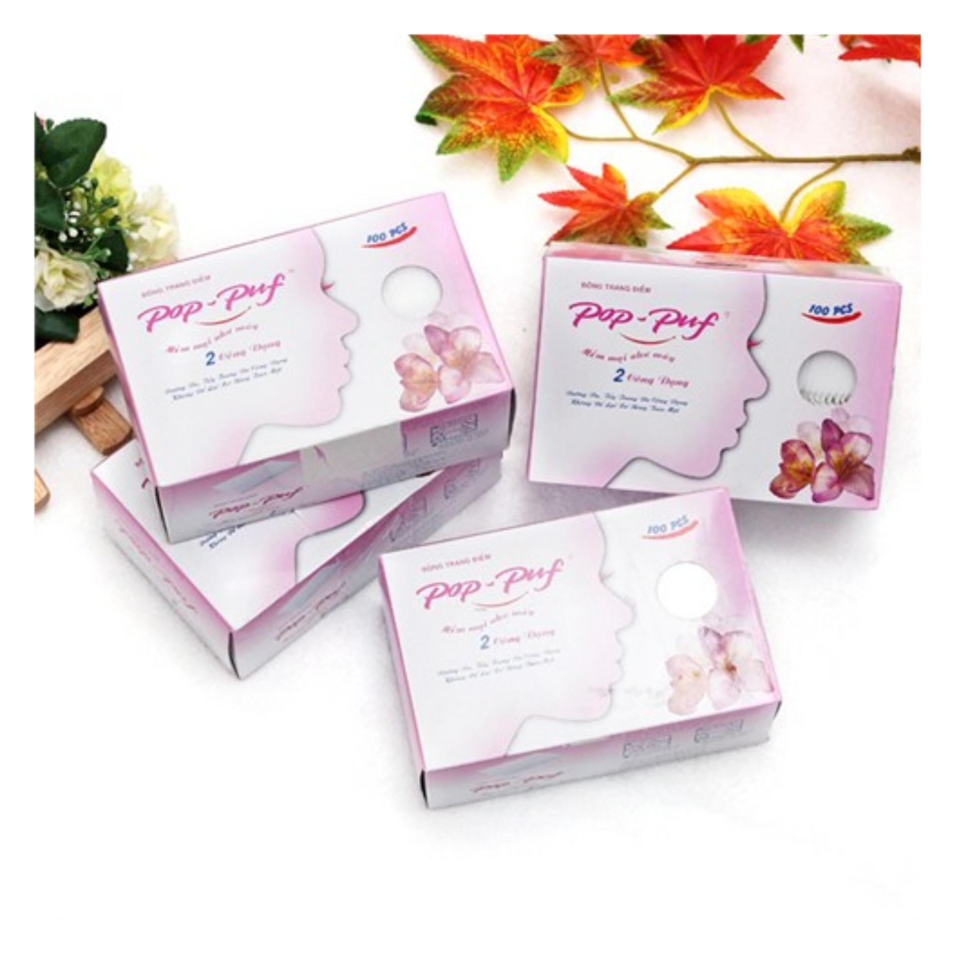 >> SO SÁNH GIÁ BÔNG TRANG ĐIỂM POPPUF 2 CÔNG DỤNG 100 MIẾNG | Shopee Lazada Sendo Tiki 42 1 hộp Bông tẩy trang Pop-Puf 2 Công Dụng ( Trang điểm + tẩy trang) 100 Miếng / hộp
