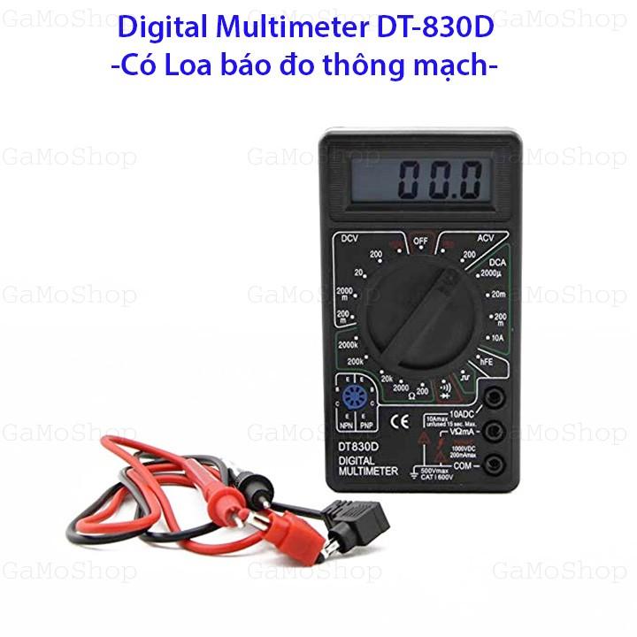 Đồng hồ đo vạn năng dt-830d có loa báo thông mạch