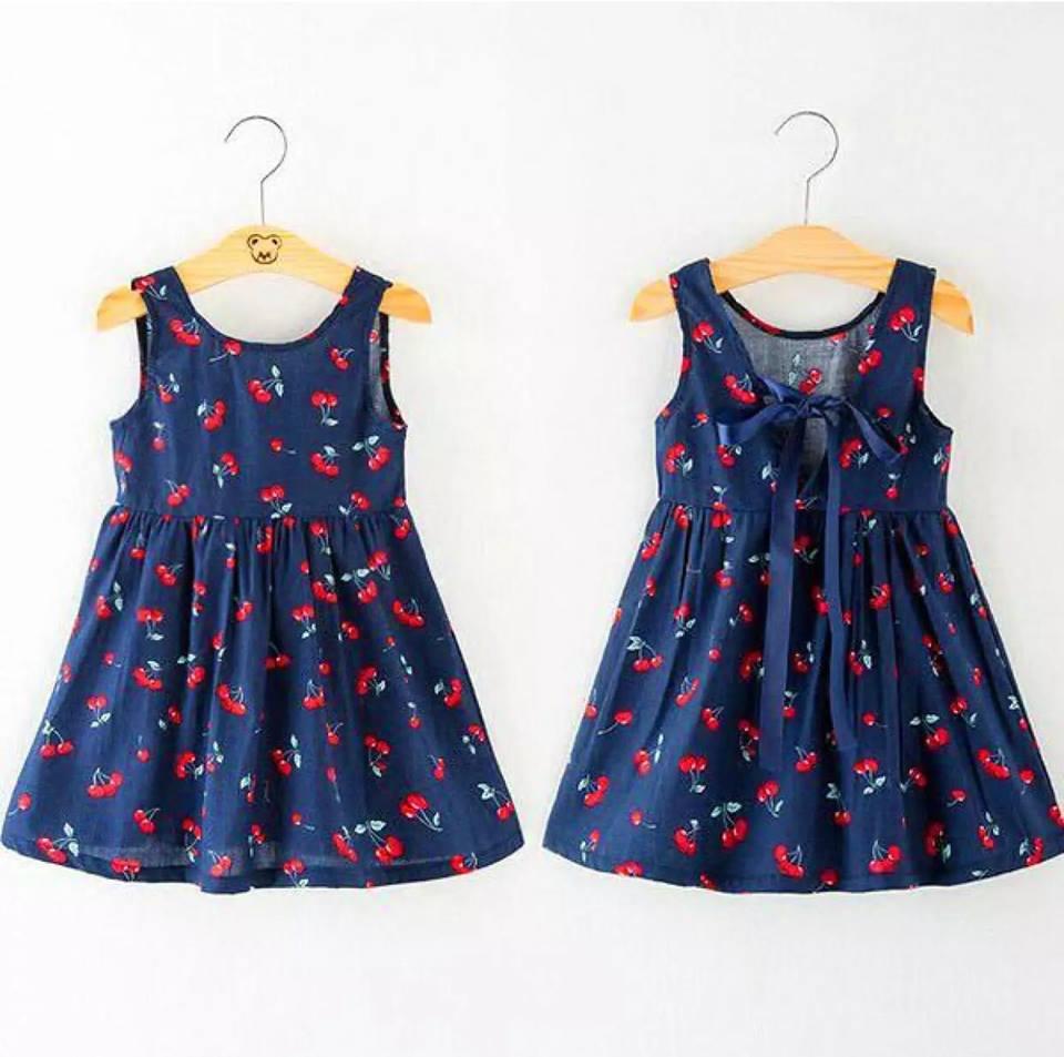 [SALE] Váy họa tiết quả cherry cực yêu dành cho công chúa nhỏ
