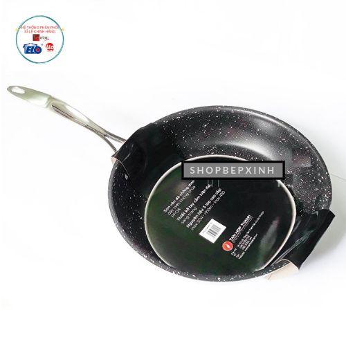 Chảo chống dính cao cấp 3 lớp vân đá inox 304 Fivestar Standard 24cm.tặng 5 muỗng inox