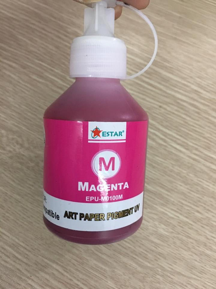 Mực pigment uv mầu đỏ epson t50-t60-l800-l805 100ml không phai