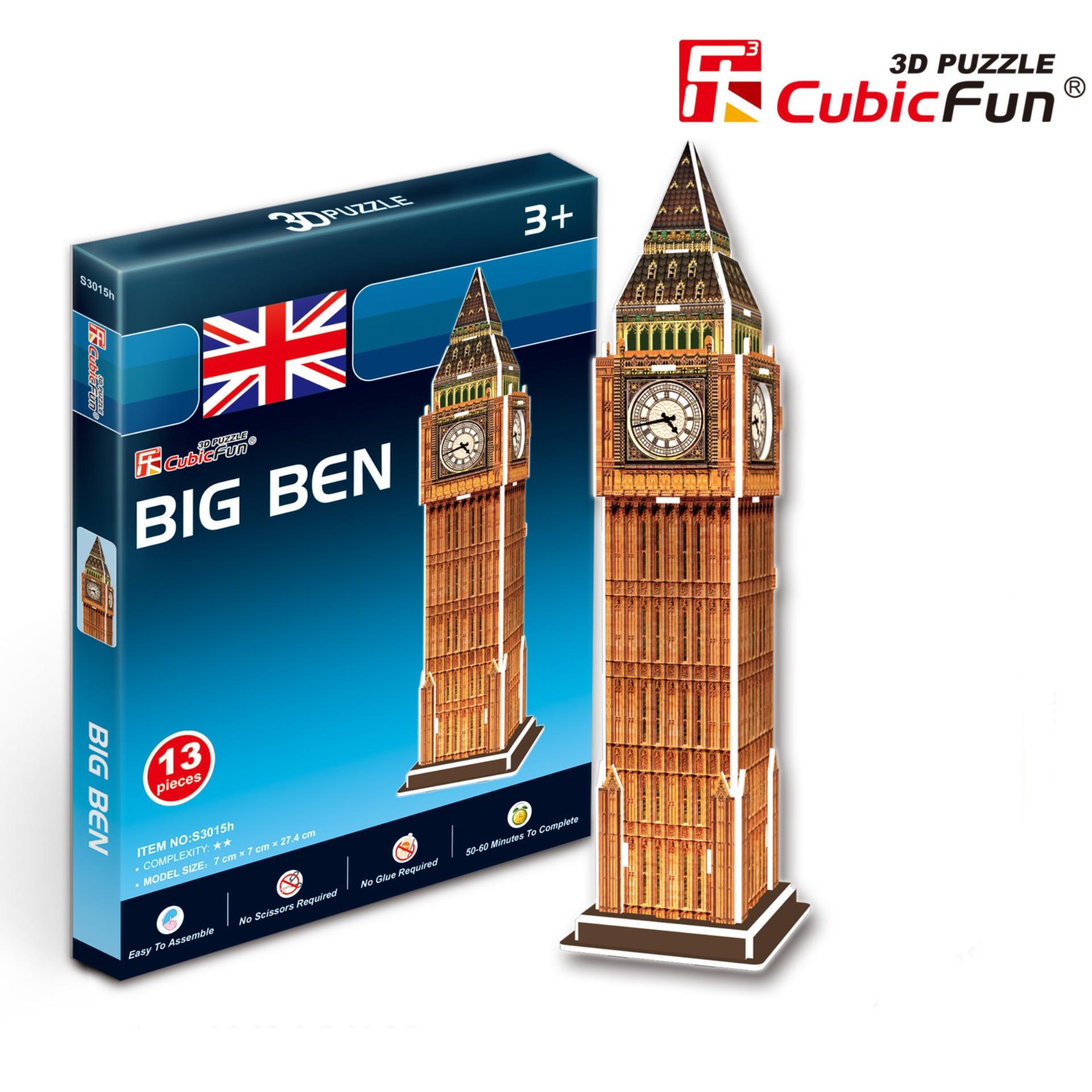 Mô hình lắp ghép trí tuệ 3D Cubic Fun - Tháp đồng hồ Big Ben London