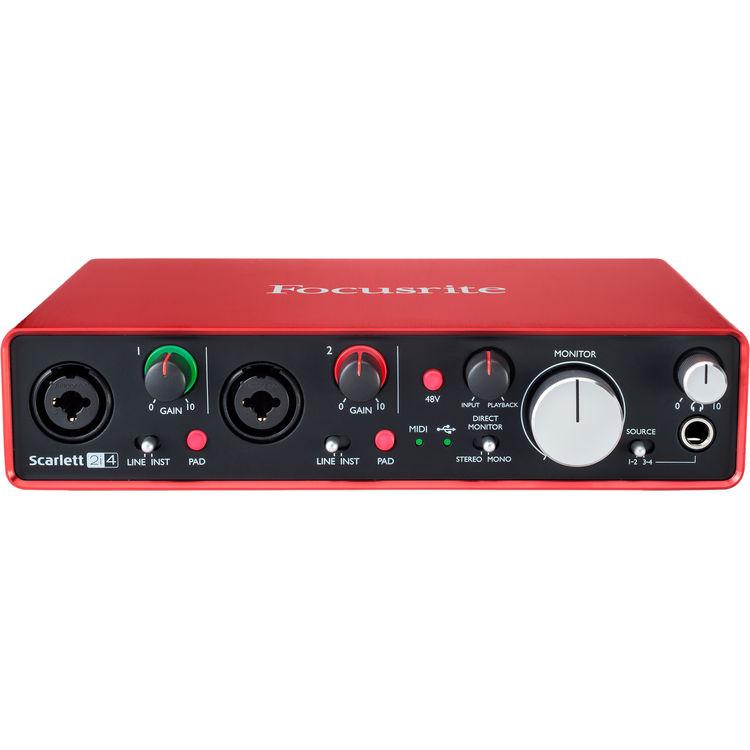 [Trả góp 0%]Card âm thanh Focusrite Scarlett 2i4 USB Audio Interface (Gen2)