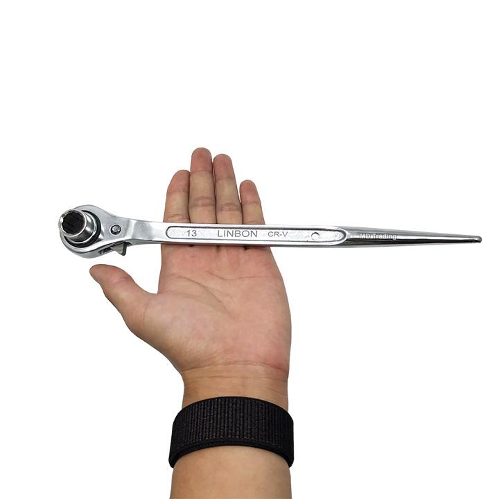 Cờ lê đuôi chuột - Cờ lê giàn giáo - Tẩu đuôi chuột 13-17mm Linbon - Thép CR-V - Bền bỉ - Đẹp - Tốt (Màu đen)