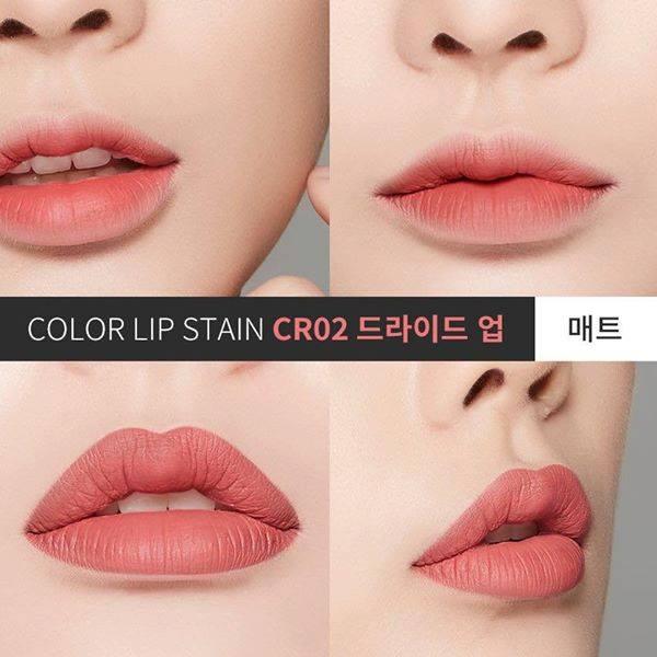 Son kem lì apieu color lip stain matte fluid-cr02