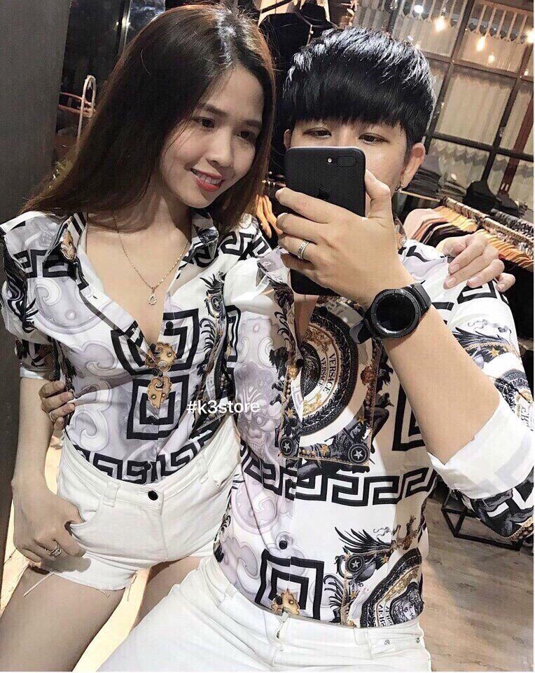 Áo sơ mi 3d nam nữ phi lụa cao cấp thời trang skyfashion ms73