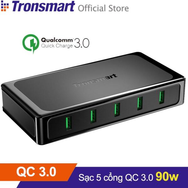 Sạc TRONSMART U5TF 5 cổng 90w Quick Charge 3.0 - Hãng phân phối chính thức