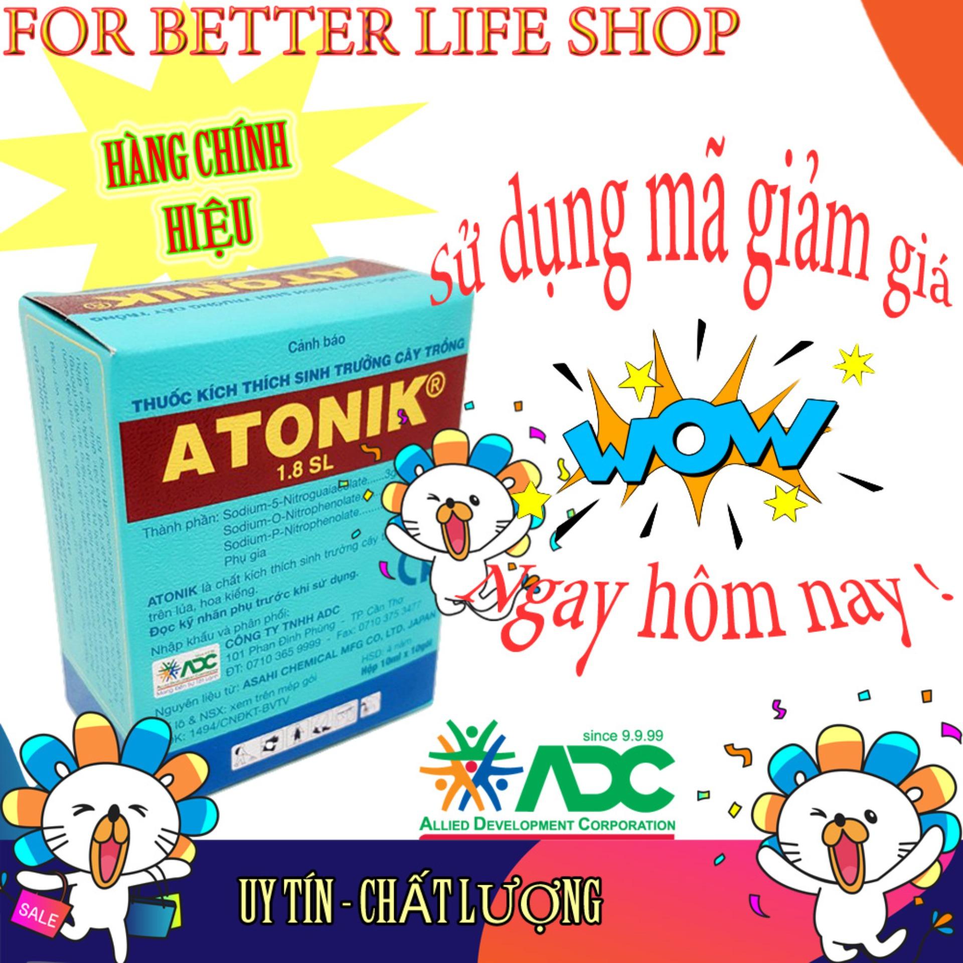 Bộ 2 hộp Thu.ốc kích thích sinh trưởng ATONIK 1.8SL cho Phong lan, mai vàng, hoa kiểng các loại.