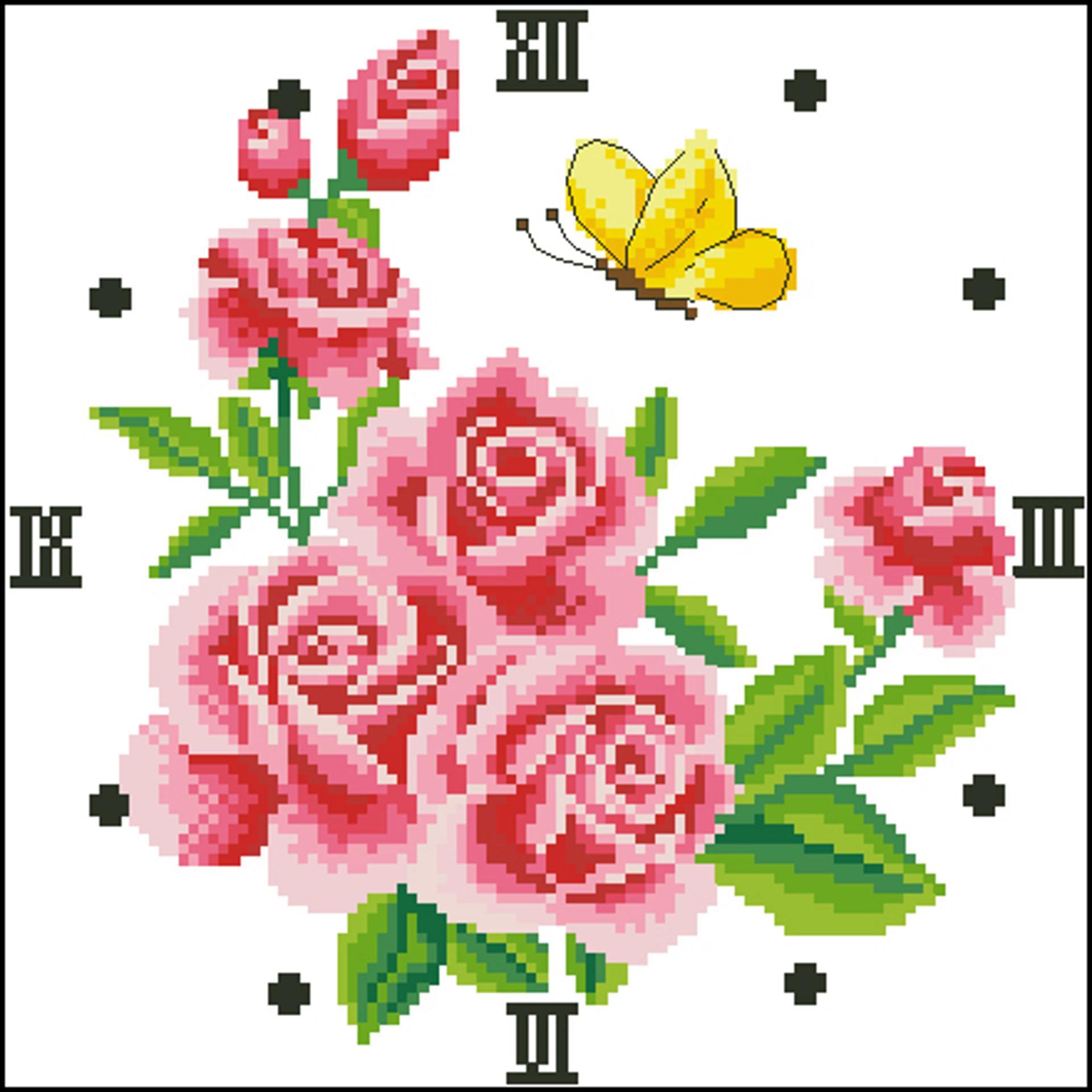 Tranh thêu chữ thập rose 2