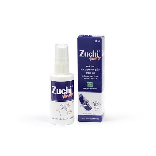 Khử mùi hôi chân và giầy Zuchi dạng xịt 50ml