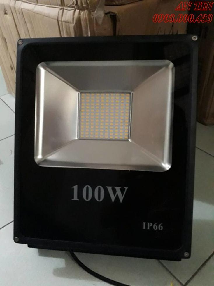 Đèn pha led ip66 siêu mỏng siêu sáng 100w ánh sáng vàng