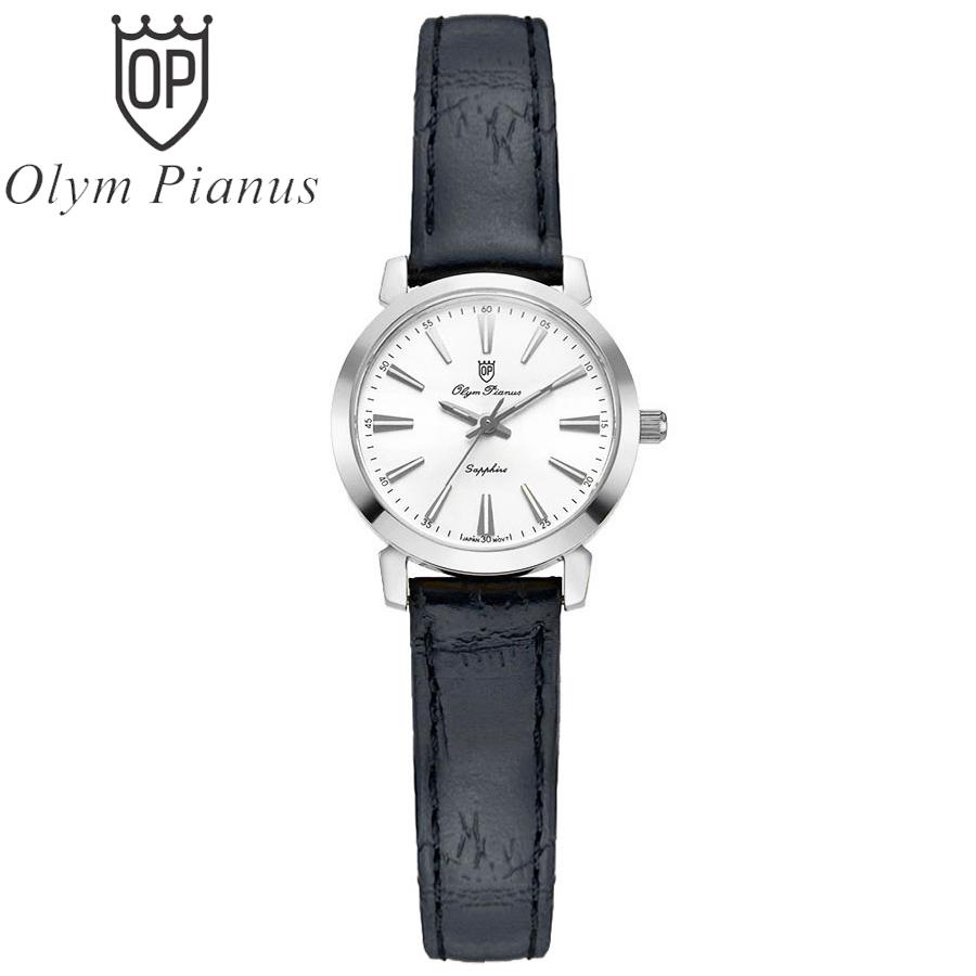 Đồng hồ nữ mặt kính sapphire Olym Pianus OP130-03LS-GL trắng